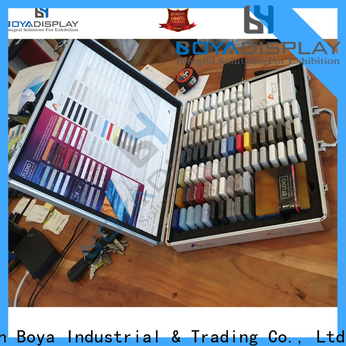 New product sample display cases for business Boya Display