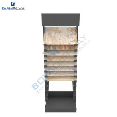 Custom Tile Stone Hardwood Flooring Standing Type Display Stand