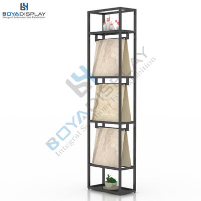 Quality First Metal Material Standing Display Rack Stand For Tile Stone Granite Sample