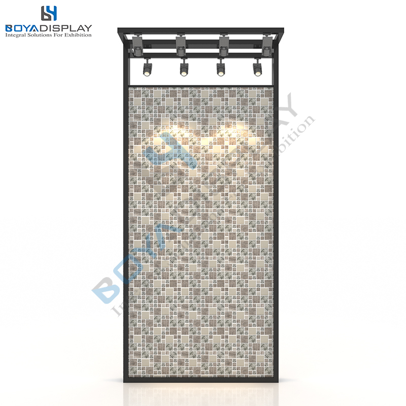 Excellent Quality Double Side Tile Stone Mosaic Sample Wall Tiles Showroom