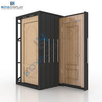 New Design Pull-Push Type Door Display Stand With Frame
