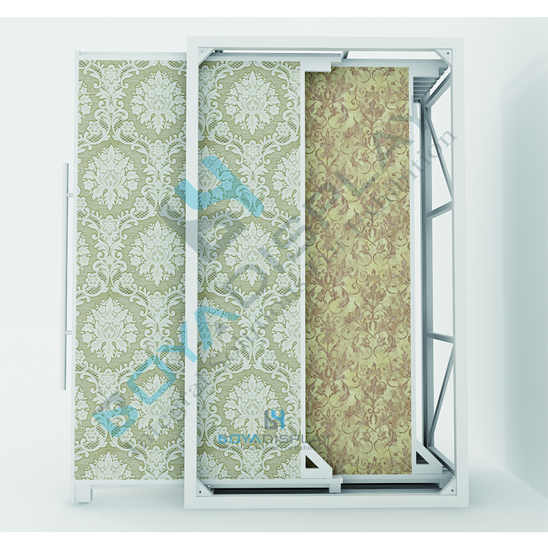 New Coming Custom Wallpaper Display Stands With Handle