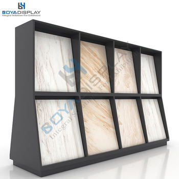 Factory Stone Tile Marble Sample Middle Island Display Cabinet Rack In China