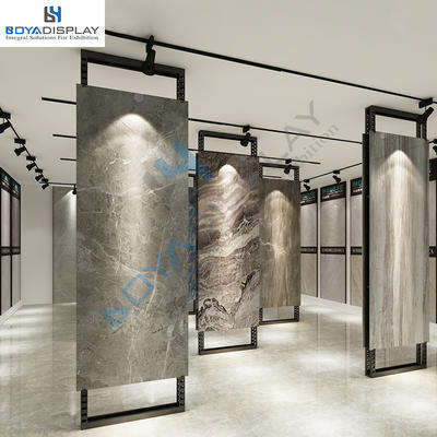 Factory Direct Sale Metal Material Stone Ceramic Tile Sample Wall Tiles Showroom