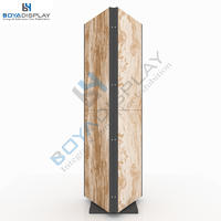 Stone Tile Hardwood Flooring Triangle Rotating Tile Display Rack Stand