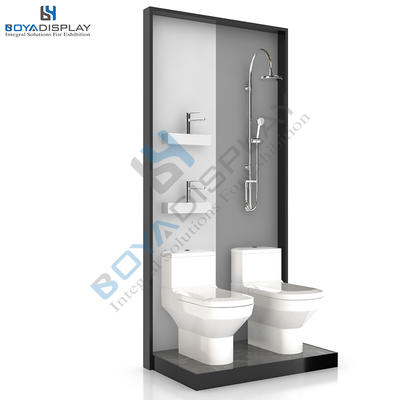 Factory direct sale shower water tap toilet display rack for showroom