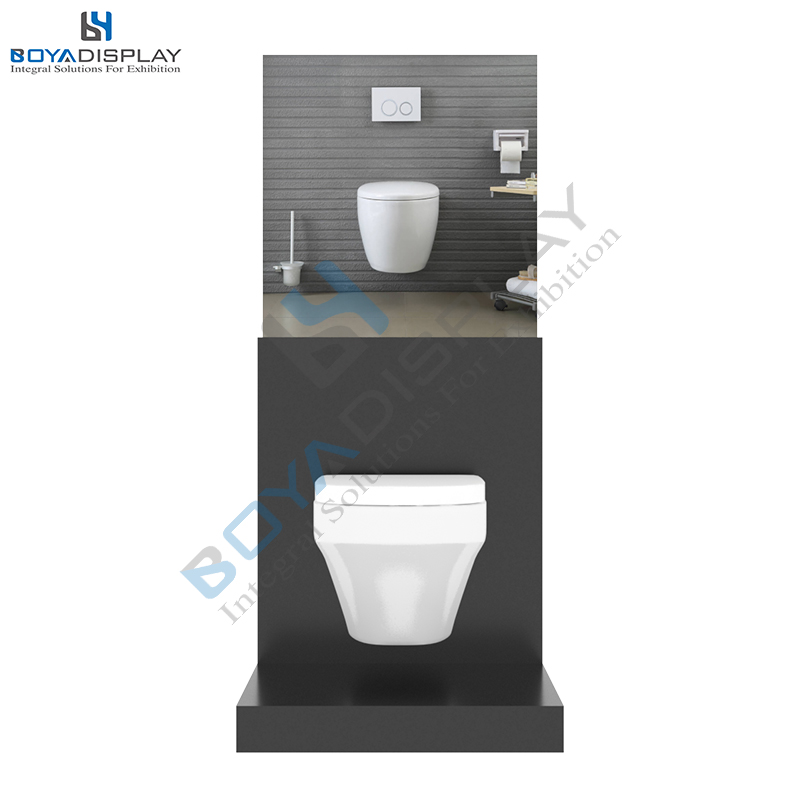 Bath Fitting Display Toilet Double Side Display Rack For Sanitary...