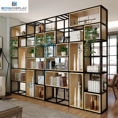 Custom size Wood and metal bookcase for sales